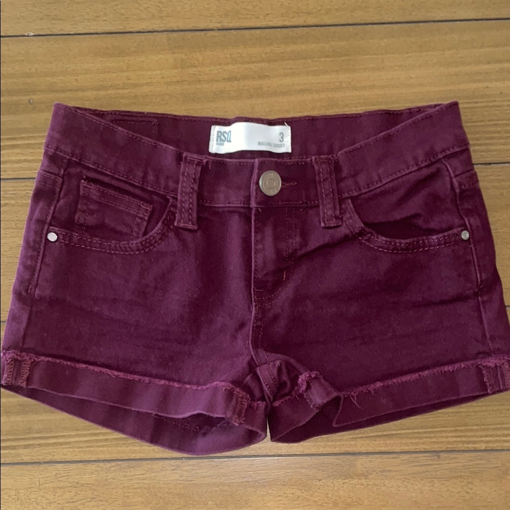 RSQ Jeans Maroon Shorts